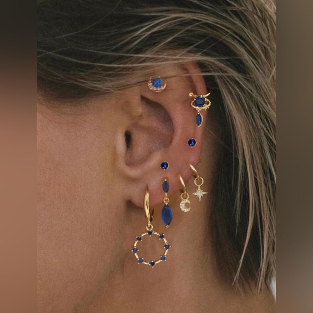 Boho moon earrings N653